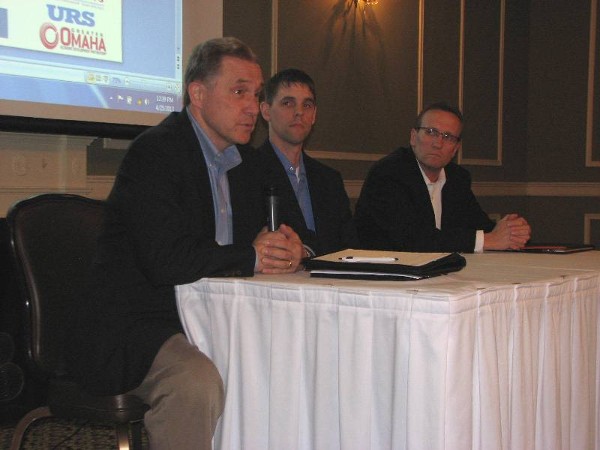 Panelists at the April luncheon are Ramaekers, Narducci and Schaben.